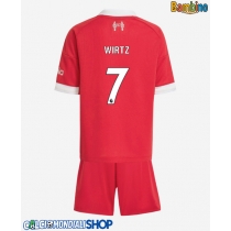 Maglie da calcio Liverpool Florian Wirtz #7 Prima Maglia Bambino 2025-26 Manica Corta + Pantaloni corti)
